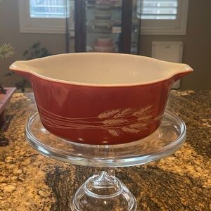 Vintage Pyrex Harvest Wheat Casserole Dish